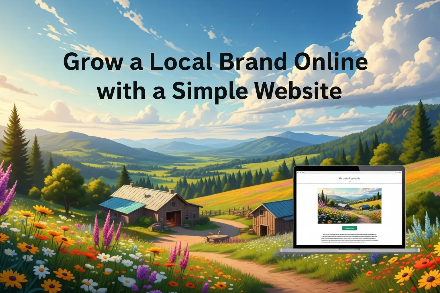Grow a local brand online with a simple website